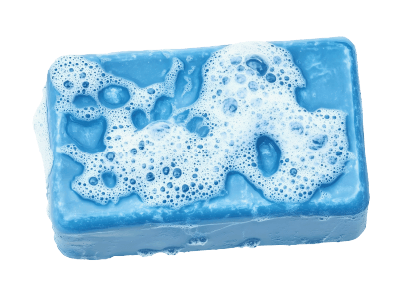 What you clean yourself with (a bar of soap)