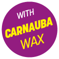 With Carnauba Wax