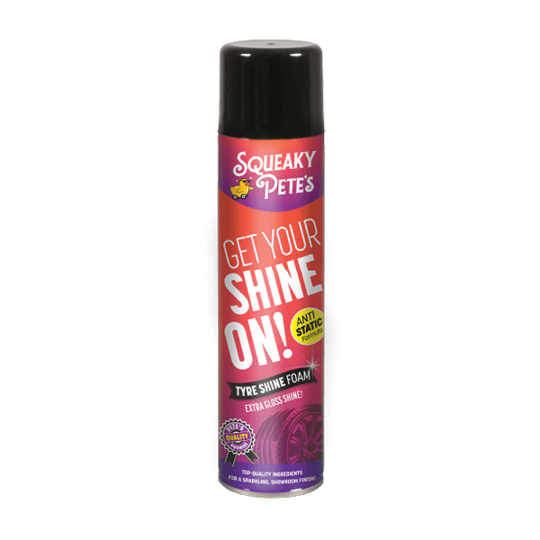 Squeaky Pete's GET YOUR SHINE ON!, Tyre Shine Foam